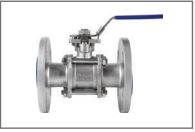 Stainless Flanged Three Piece Ball Valve